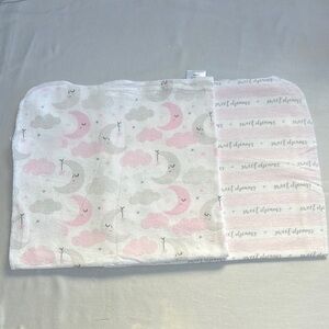 Necessities by Tenderthyme - Pink and Gray Baby Flannel Blanket Set